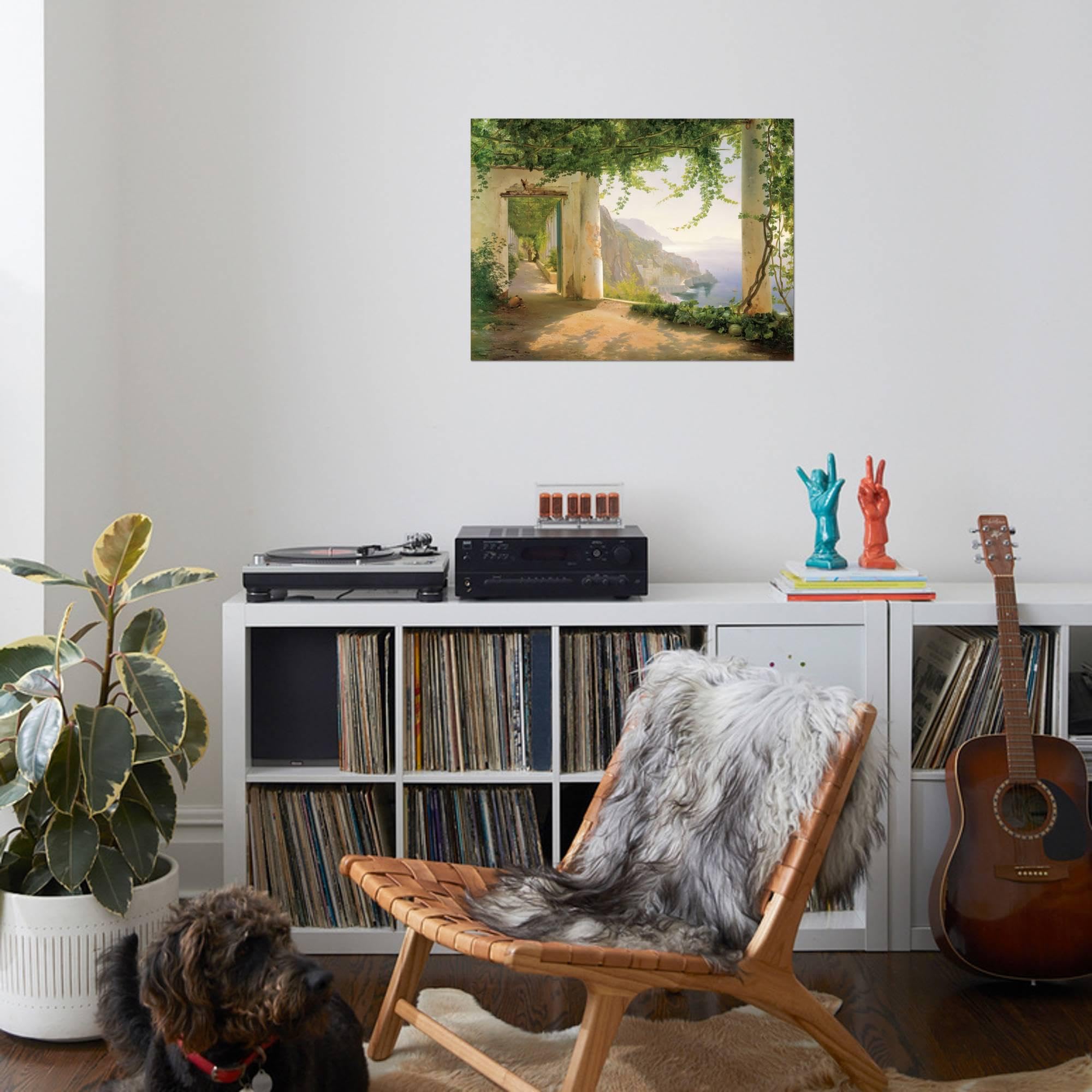 Amazon.com: ART.COM Wall Art Print View to the Amalfi Coast by